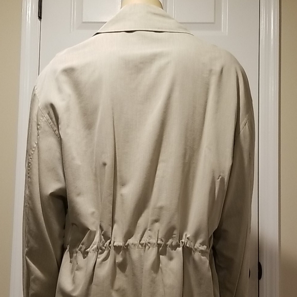 TURBULENCE sz L Vintage top coat mens overcoat zip up trench jacket Simon Sebag - Picture 14 of 14